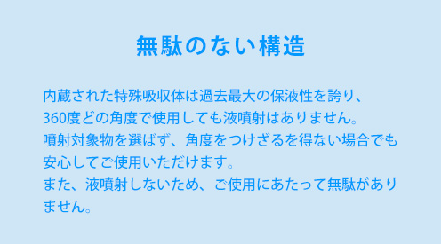 無駄のない構造